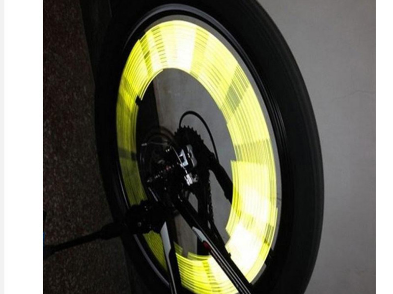 Светоотражающие накладки на спицы Feel Fit желтые Бровары - изображение 4