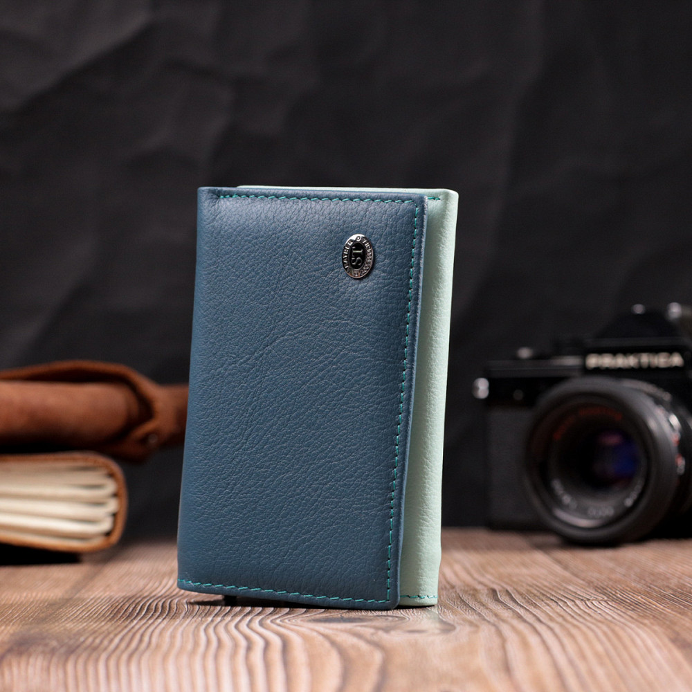 Современный женский кошелек из качественной натуральной кожи ST Leather 19459 Разноцветный Киев - изображение 6