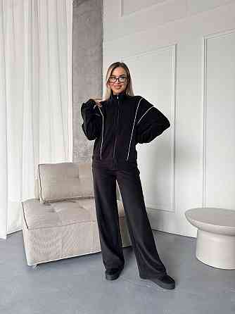 Стильный женский теплый флисовый костюм двойка Одесса