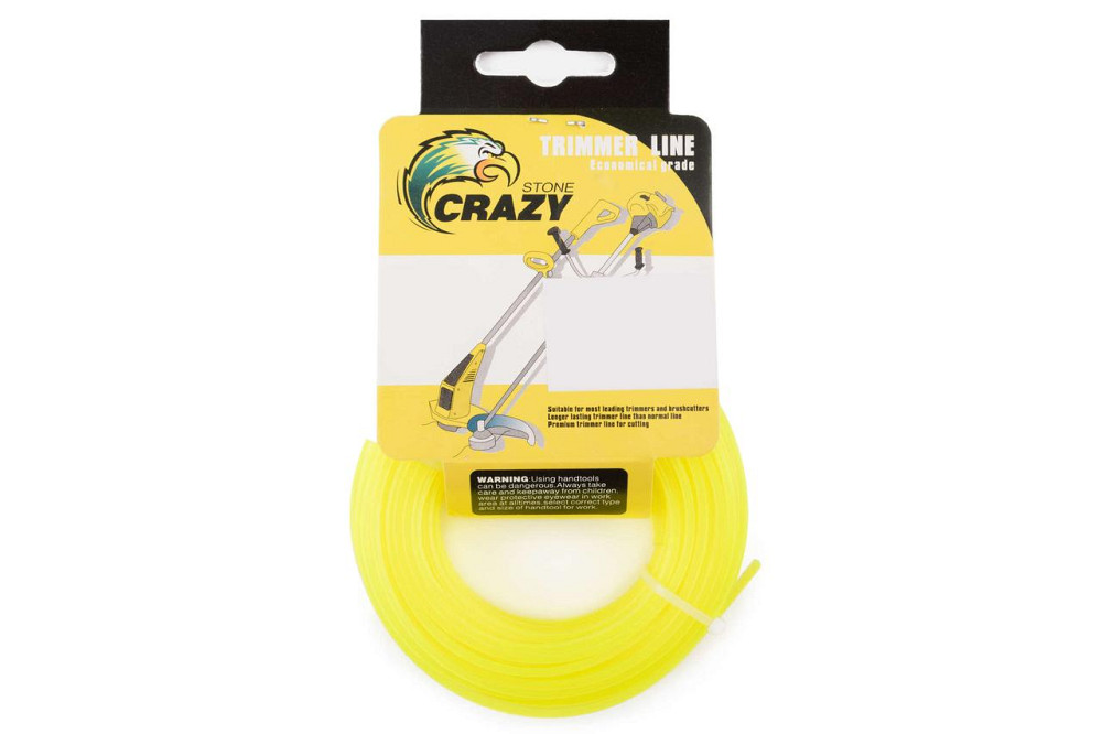 Леска мотокосы Ø2,4mm, 15 метров (косичка, желтая) Мукачево - изображение 1