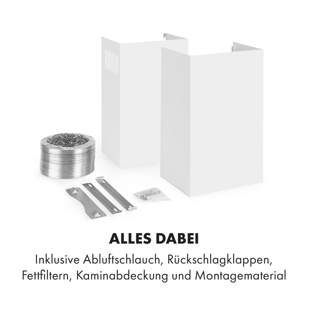 Витяжка Antonia без голови 90 см 350 м3/год сенсорна панель керування EEC B скло біле 90 см 
             Білий Рівне - фото 9