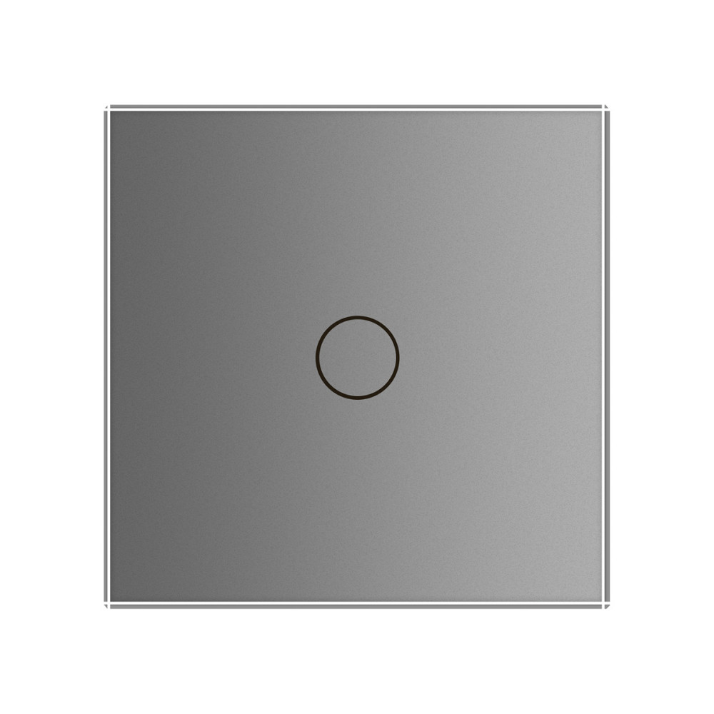 LIVOLO Безшумний сенсорний прохідний/перехресний вимикач 1 сенсор Livolo сірий скло (VL-C701SQ- Коломия - фото 5