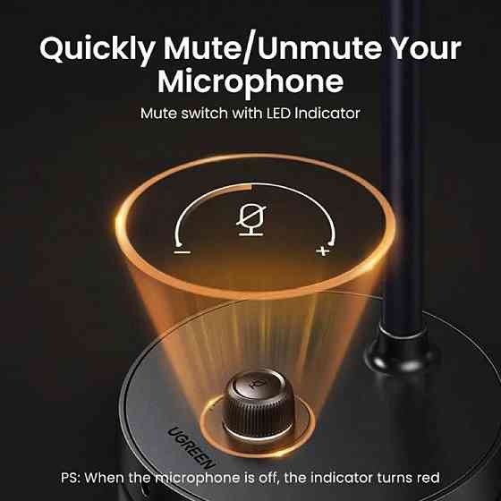 Мікрофон настільний UGREEN CM564 Desktop USB Microphone(UGR-90416) UGR-90416 Одеса