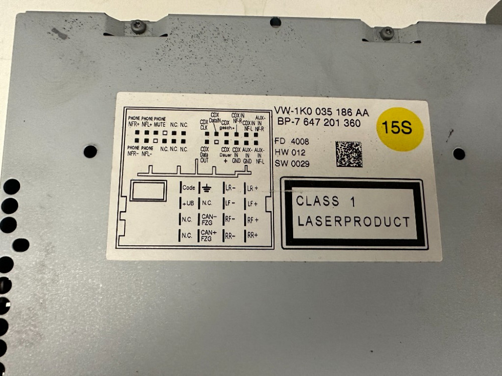 Автомагнітола VW Caddy 2010-2015 (1K0035186AA) Ковель - фото 3