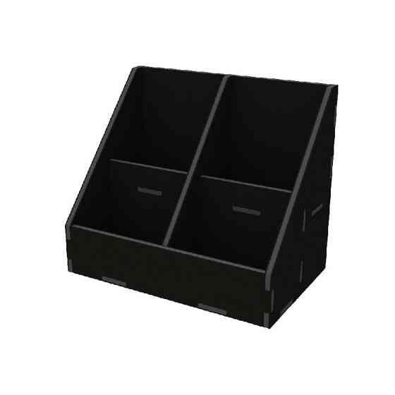 Органайзер EKOSTAR для чая и пакетов 70х90 - 4 ячейки чёрный Киев