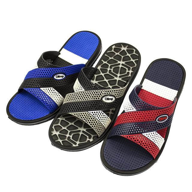 Шлепанцы мужские синие качественные не боятся воды 