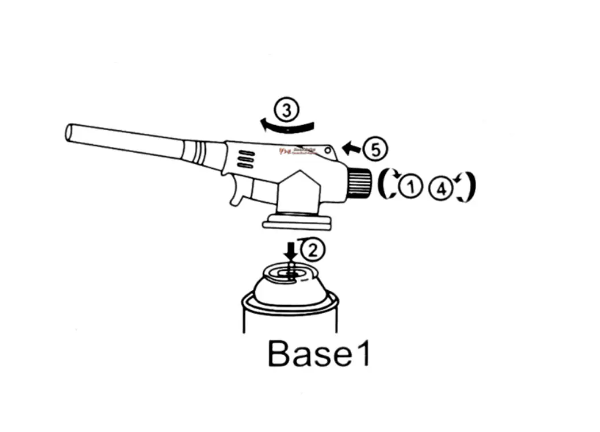 Портативная газовая горелка 930 на баллончик с пьезоподжигом  0400 Одесса - изображение 6