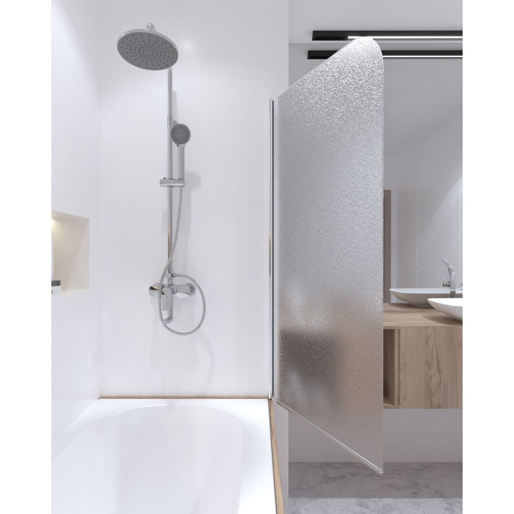 Штора на ванну Qtap Standard CRM407513APR скло Pear 6 мм, 75х140 см, права Київ - фото 8