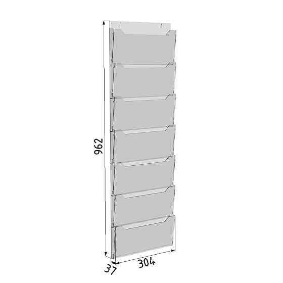 Кишеня буклетниця EKOSTAR А4 7 ярусна Київ