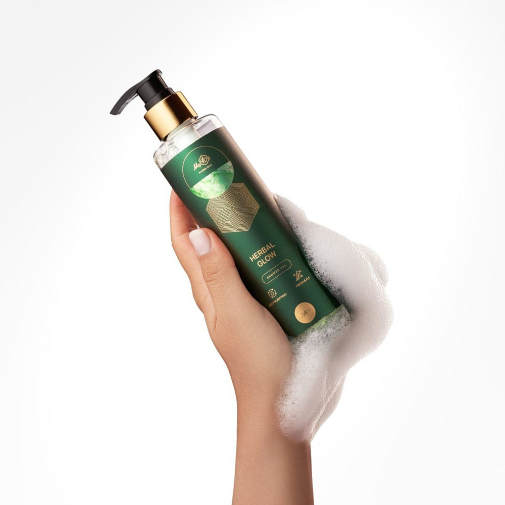 Парфюмированный гель для душа Зеленая роса HERBAL GLOW MyIDi 250 мл Киев - изображение 7