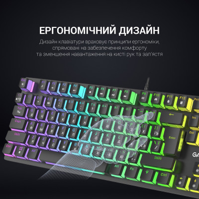 Клавиатура GamePro MK85R Red Switch RGB USB Black (MK85R) Винница - изображение 2