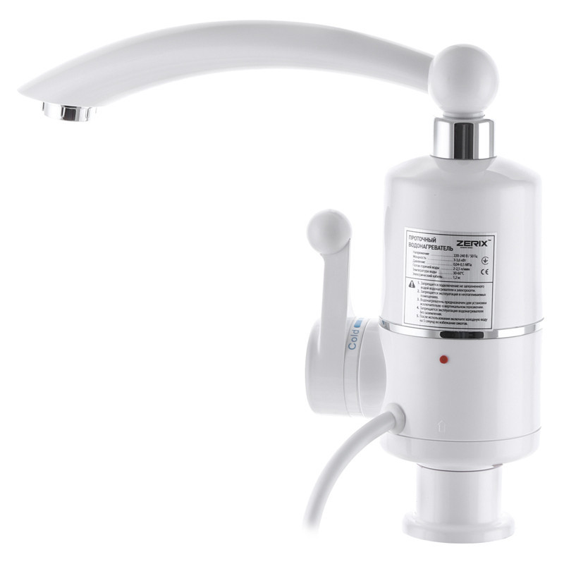 Проточный водонагреватель Zerix ELW16-E с индикатором температуры ZX3265 Харьков - изображение 2