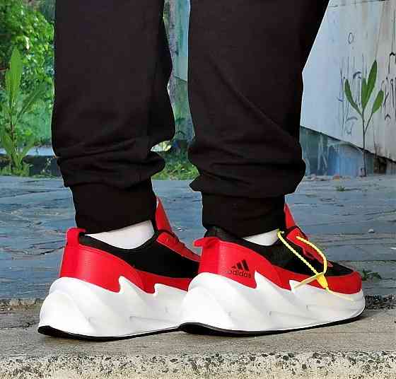 Кроссовки Adidas $harks Женские Адидас Черные Красные Акулы (размеры: 36,37,38,39,40,41,42) Днепр