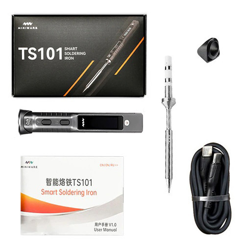 Портативный программируемый паяльник TS101 65Вт Киев - изображение 2