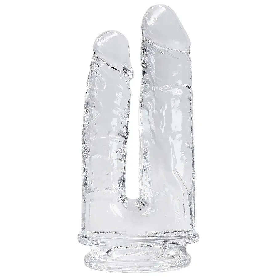Прозорий фалоімітатор Alive Imperium Jelly Dildo для подвійного проникнення Львів - фото 1