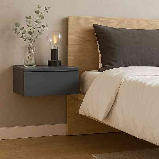 Прикроватная тумба Doros Левия Графит 1Ш 46х31х15 см Днепр