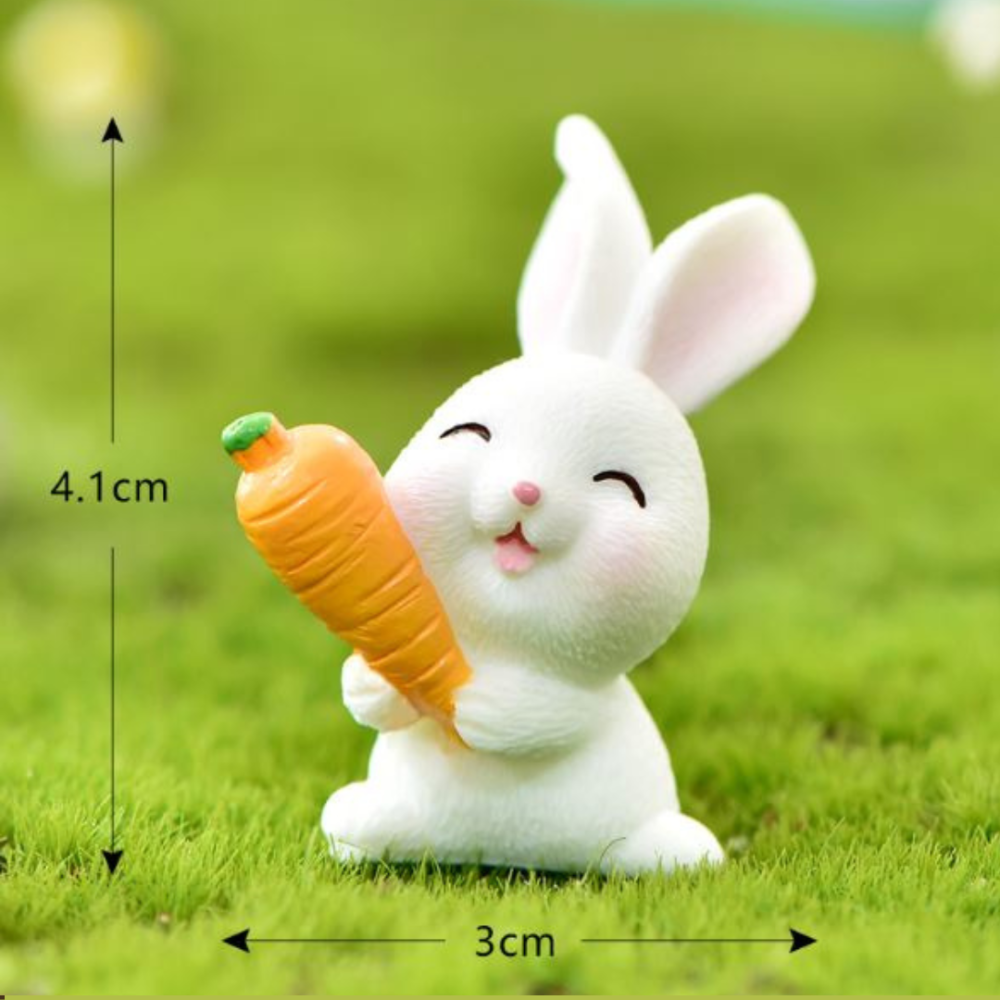 Набор миниатюрных зайчиков Морковный домик. 7 фигурок Одесса - изображение 3