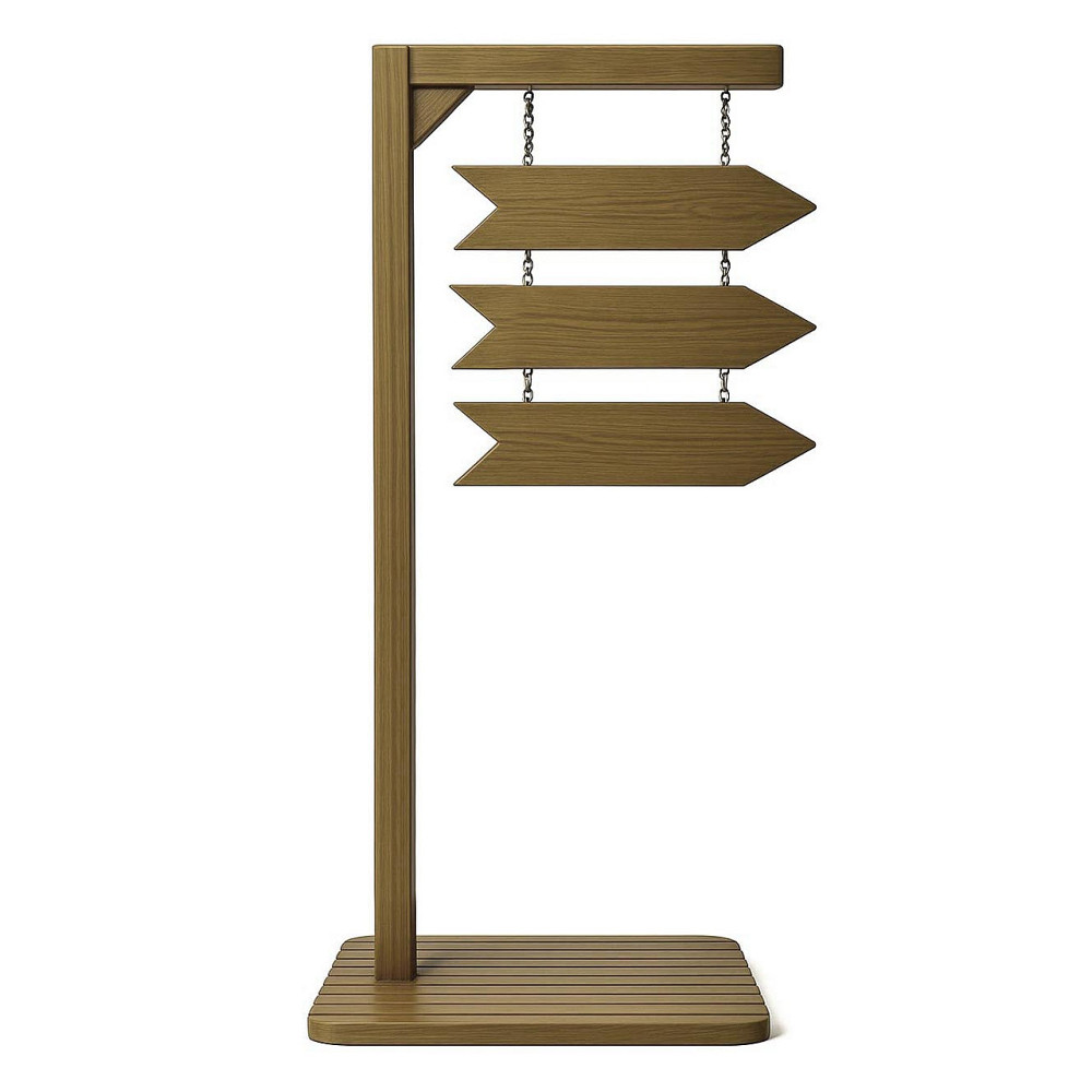 Підлогова стрілка-покажчик "Сантана" палісандр Миколаїв - фото 1