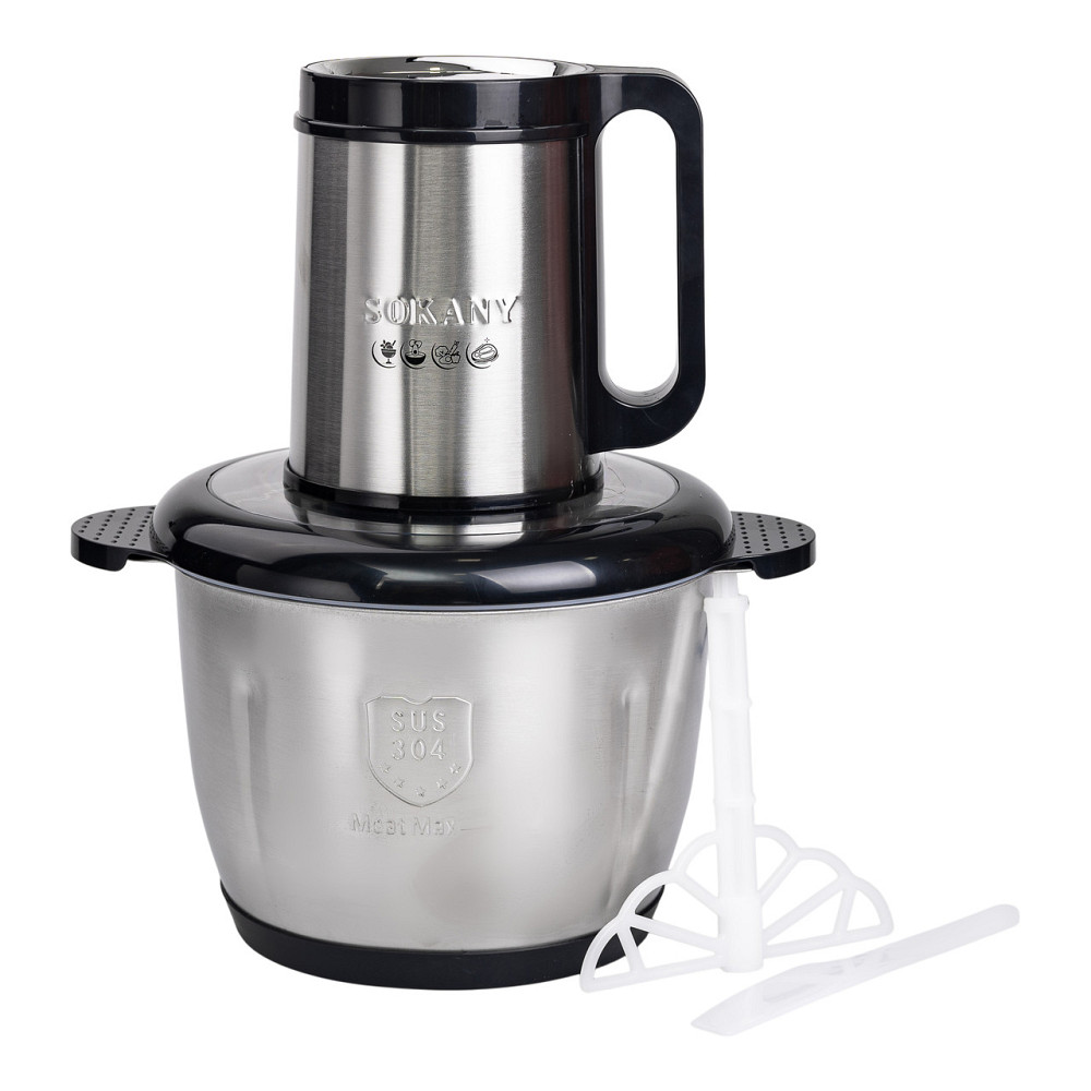 Sokany Чопер подрібнювач 800 Вт 4 леза з чашею на 2,5 літри м'ясорубка Sokany SK-06026 Коломия - фото 8