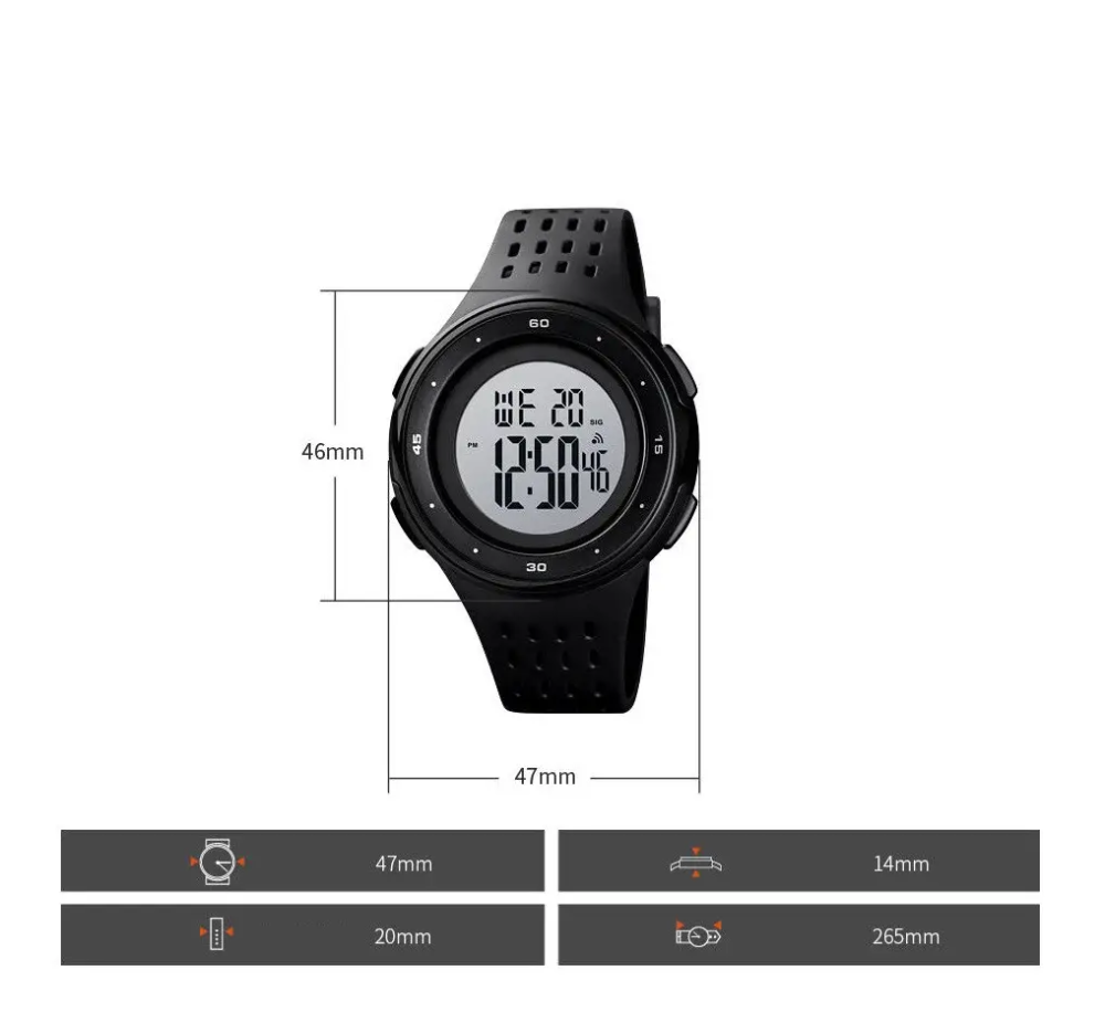 Мужские наручные часы Skmei 1537 (Белый) Винница - изображение 7