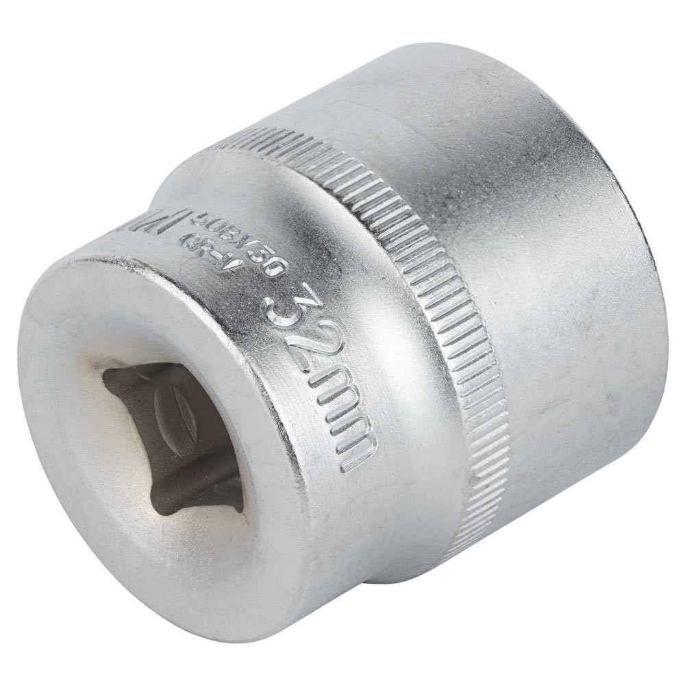 Sigma Насадка шестигранная короткая 1/2" 32мм CrV mid SIGMA (6071321) Коломия - фото 5