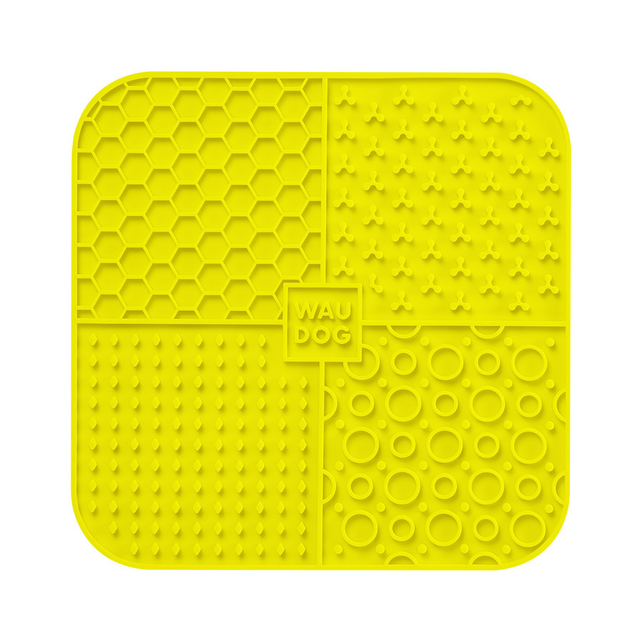 Коврик для слизивания WAUDOG Silicone, 190х190х10 мм, желтый Киев - изображение 3