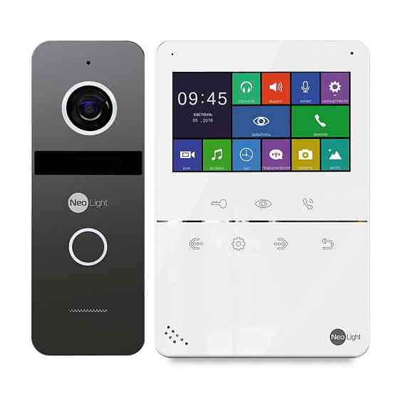 Комплект видеодомофона NeoLight TETTA+ и панель вызова SOLO Graphite Киев