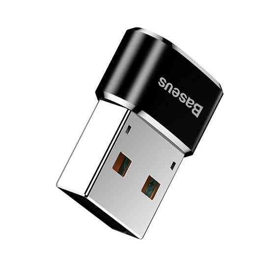 Переходник Baseus Female Type-C to USB Черный (CAAOTG-01) Киев