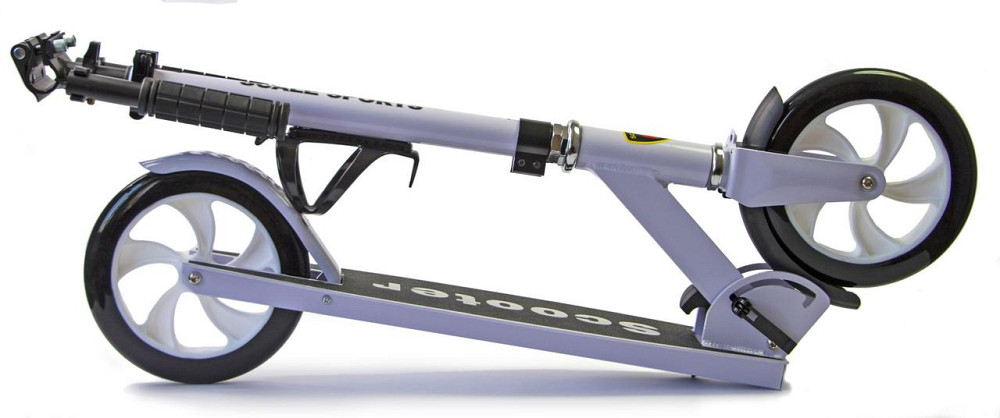 Двухколесный складной самокат SS-05, от Scale Sports. Белого цвета Одесса - изображение 4