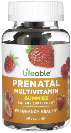 Мультивитамины для беременных Lifeable Prenatal Multivitamin Adult 60 жел таб клубника Киев