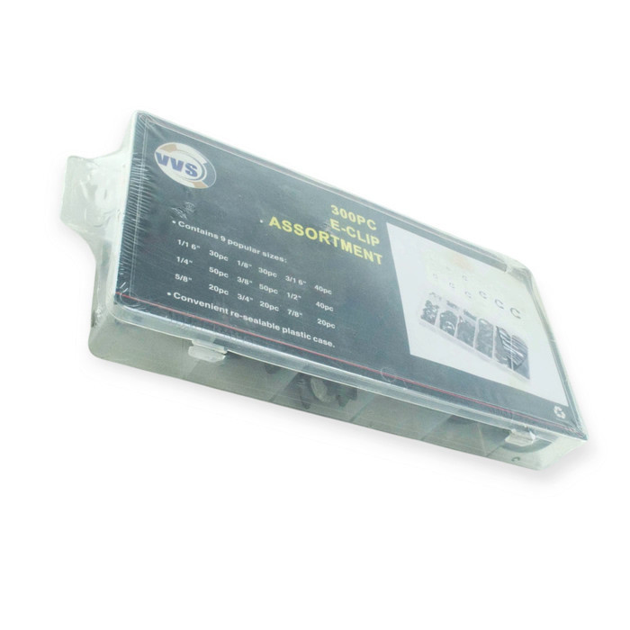 Кольцо стопорн. набор 300 шт Е-образные 9 диаметров 1,5-22мм Мукачево - изображение 1