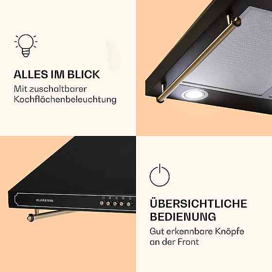 Вытяжка Victoria 60 см ретро-дизайн 644,5 м³/ч 2 светодиодные лампы черный (Германия, читать описание) Ровно