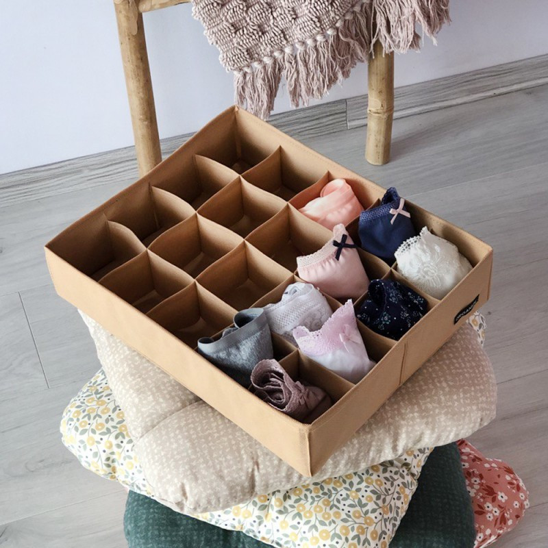 Органайзер для трусов на 20 ячеек Beg001 (Бежевый) Сумы - изображение 1