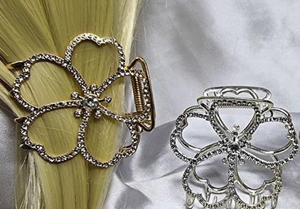 Шпилька для волосся краб Квіти Київ - фото 1