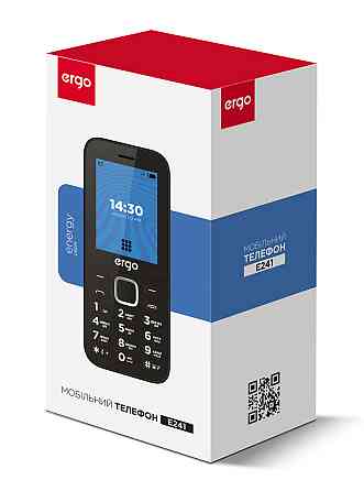 Мобільний телефон ERGO E241 Dual Sim Black (6716239) Київ