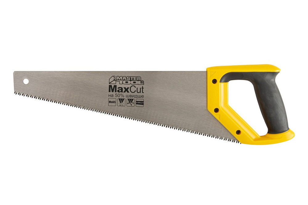 Ножівка столярна 400 мм MASTERTOOL 7TPI MAX CUT загартований зуб 3D заточування полірована 14-2040 Рівне - фото 1