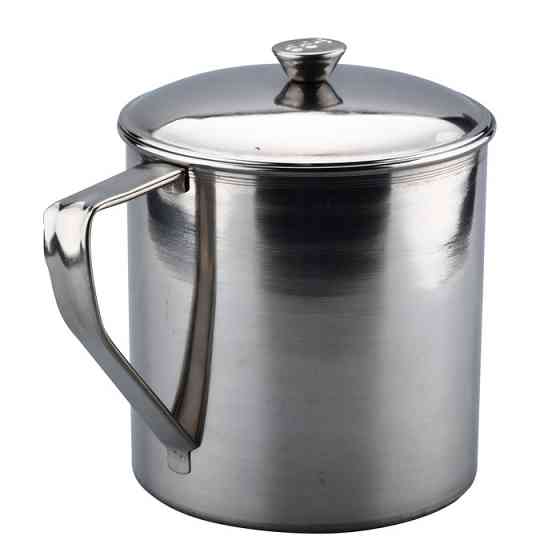 КРУЖКА НЕРЖАВІЮЧА З КРИШКОЮ СТАНДАРТ V 1,4 Л Ø 13 СМ (ШТ) 0209 ABA-OPT Одеса