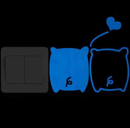 Світна наклейка на вимикач 10*15см Київ