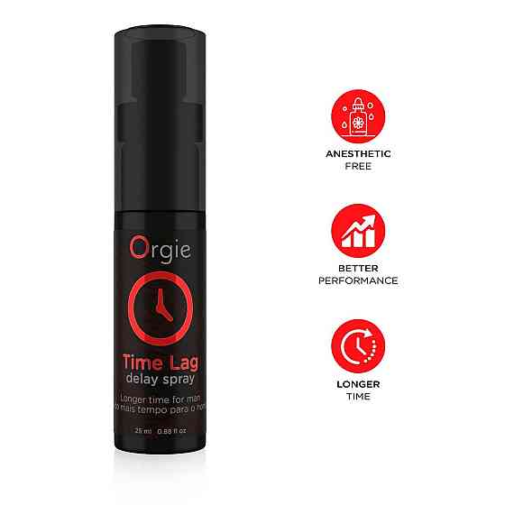 Спрей-пролонгатор Orgie Time Lag Delay Spray, 25 мл, без анестетиків, з пантенолом Sex Aura Київ