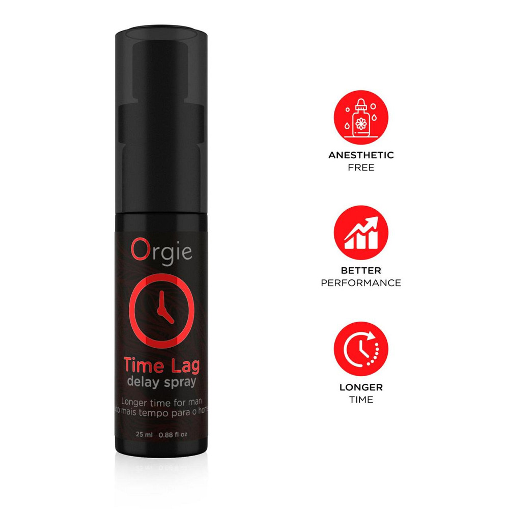 Спрей-пролонгатор Orgie Time Lag Delay Spray, 25 мл, без анестетиків, з пантенолом Sex Aura Київ - фото 3