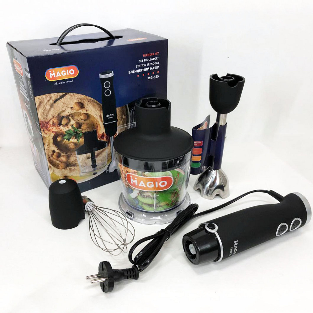 Блендер для пюре і коктейлів MAGIO MG-655, Блендер для приготування крем-соусів класичний XL-20 Львів - фото 9