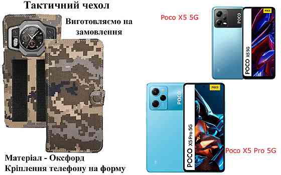 Тактический чехол для OPPO A31, OPPO A38, крепится к снаряжению на липучке Киев