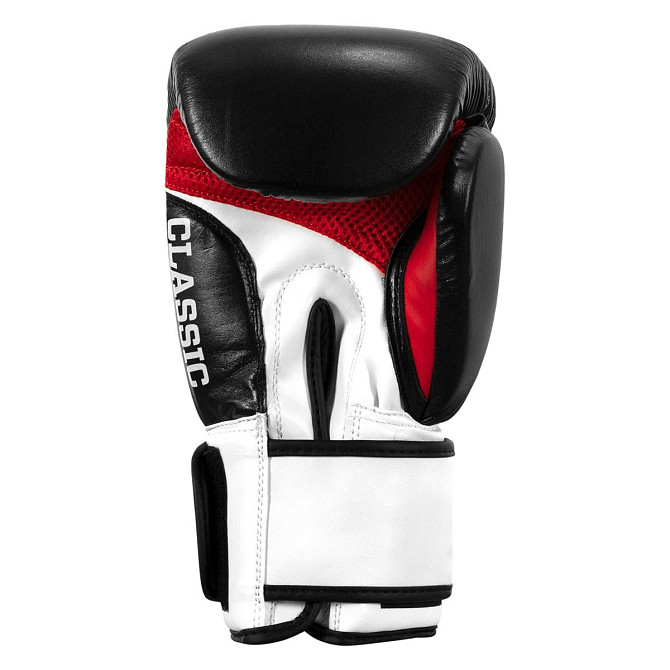 Боксерські рукавиці TITLE Classic Leather 2.0 Black/White/Red S 10 oz (бинти 4м. в комплекті) Каменское - изображение 7