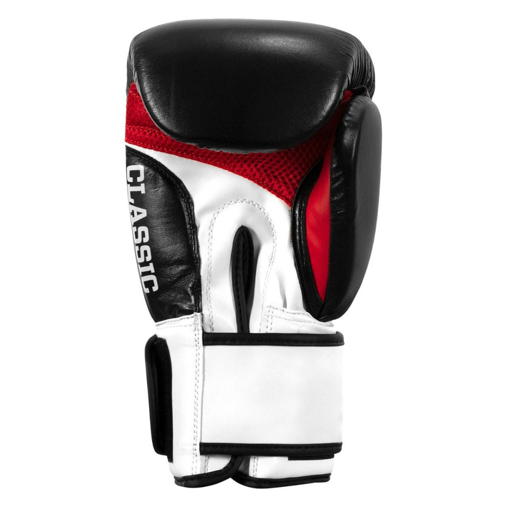 Боксерські рукавиці TITLE Classic Leather 2.0 Black/White/Red S 10 oz (бинти 4м. в комплекті) Кам'янське - фото 7