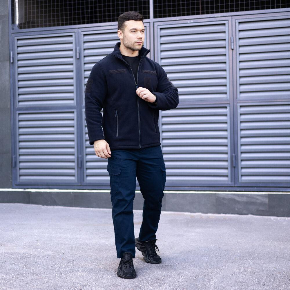 Толстовка тактическая флисовая Pobedov Voin с липучками Темно-синий 2XL BLto2 5412XLdb Киев - изображение 3