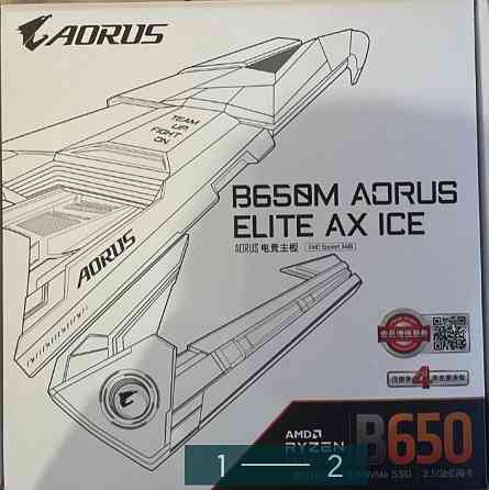Материнська плата: GIGABYTE B650M AORUS Elite ax ICE. Київ