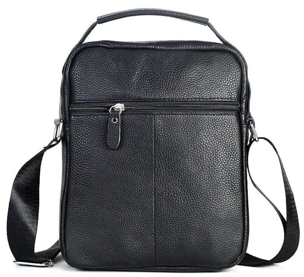 Сумка мессенджер кожаная Черная (Vintage) Киев - изображение 11