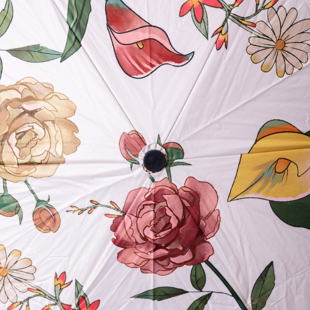 Yiwu Парасолька механічна елегантна з принтом міцна надійна з поліестеру діаметр 99 см Синій HP Коломия - фото 8