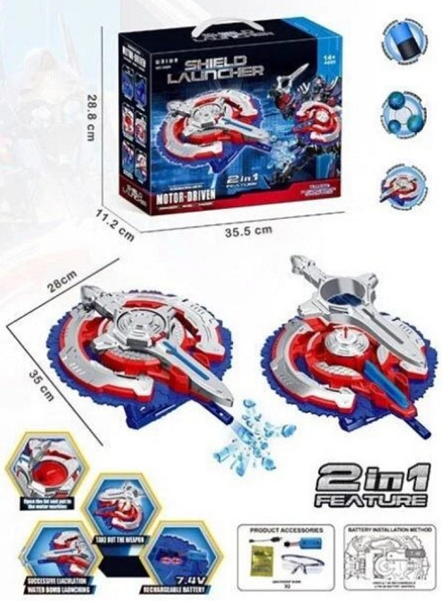 Автомат Орбиган автоматическая стрельба на аккумул 7.4V/ Орбиган 2в1/Меч. Харьков - изображение 5