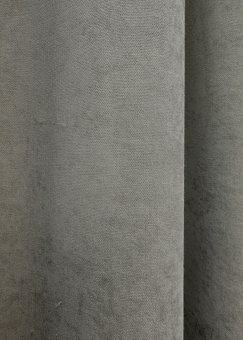 Комплект готових штор VR-Textil Мікровелюр Petek YL № 1702ш Сірий 150х295 см 2 шт (33-0598) Київ - фото 8